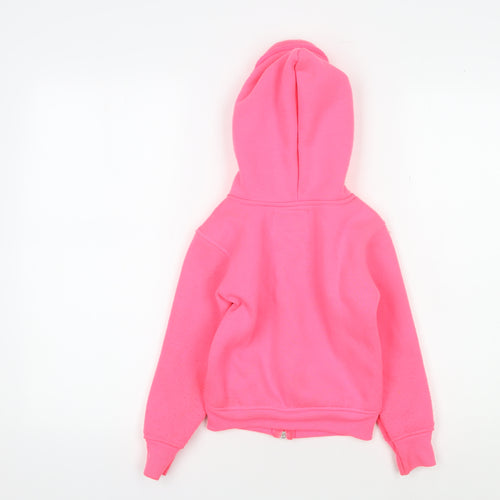 Abercrombie Girls Pink Hoodie 2 Years Full Zip Logo Fleece