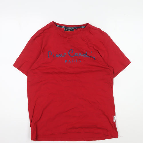 Pierre Cardin Men's Red M Crew Neck T-Shirt