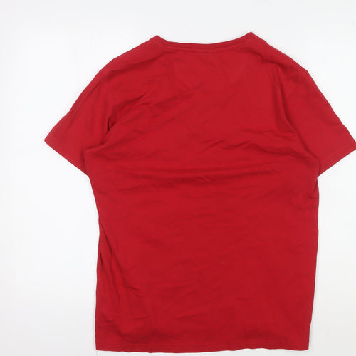 Pierre Cardin Men's Red M Crew Neck T-Shirt