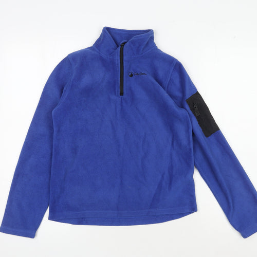 Peter Storm Boys Blue Fleece Sweatshirt 11-12 Years 1/4 Zip