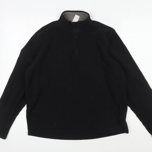 Decathlon Men's Black Pullover Fleece Sweatshirt M