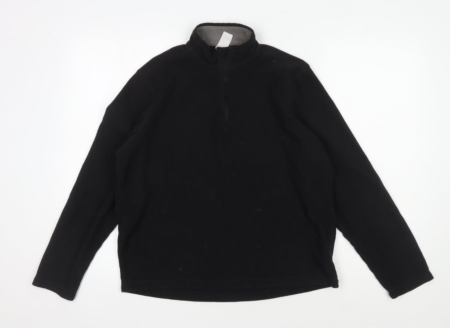 Decathlon Men's Black Pullover Fleece Sweatshirt M