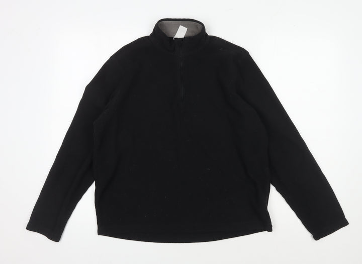 Decathlon Men's Black Pullover Fleece Sweatshirt M