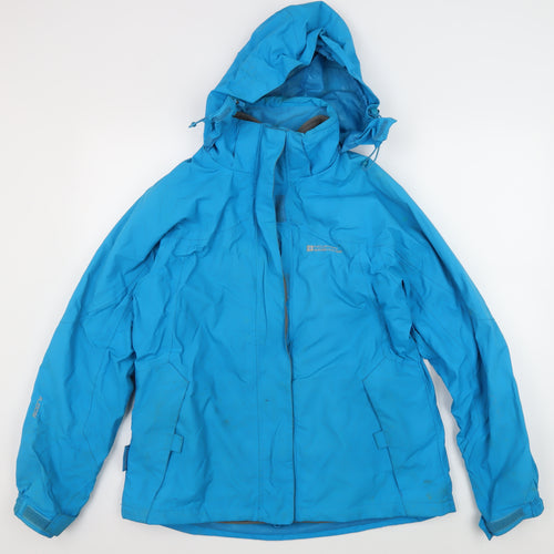 Mountain Warehouse Blue Hooded Hiking Jacket Size 14 Plus