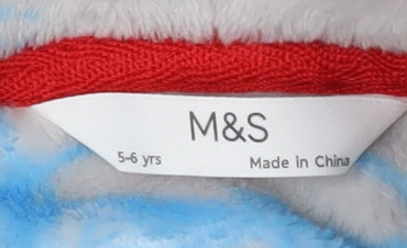 Marks and Spencer Boys Spider-Man Fleece Robe 5-6 Years Hooded