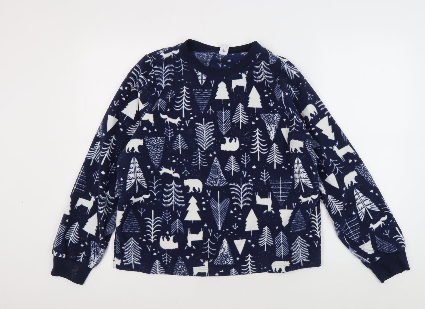 Old Navy Women's Blue Fleece Pyjama Top, Size M