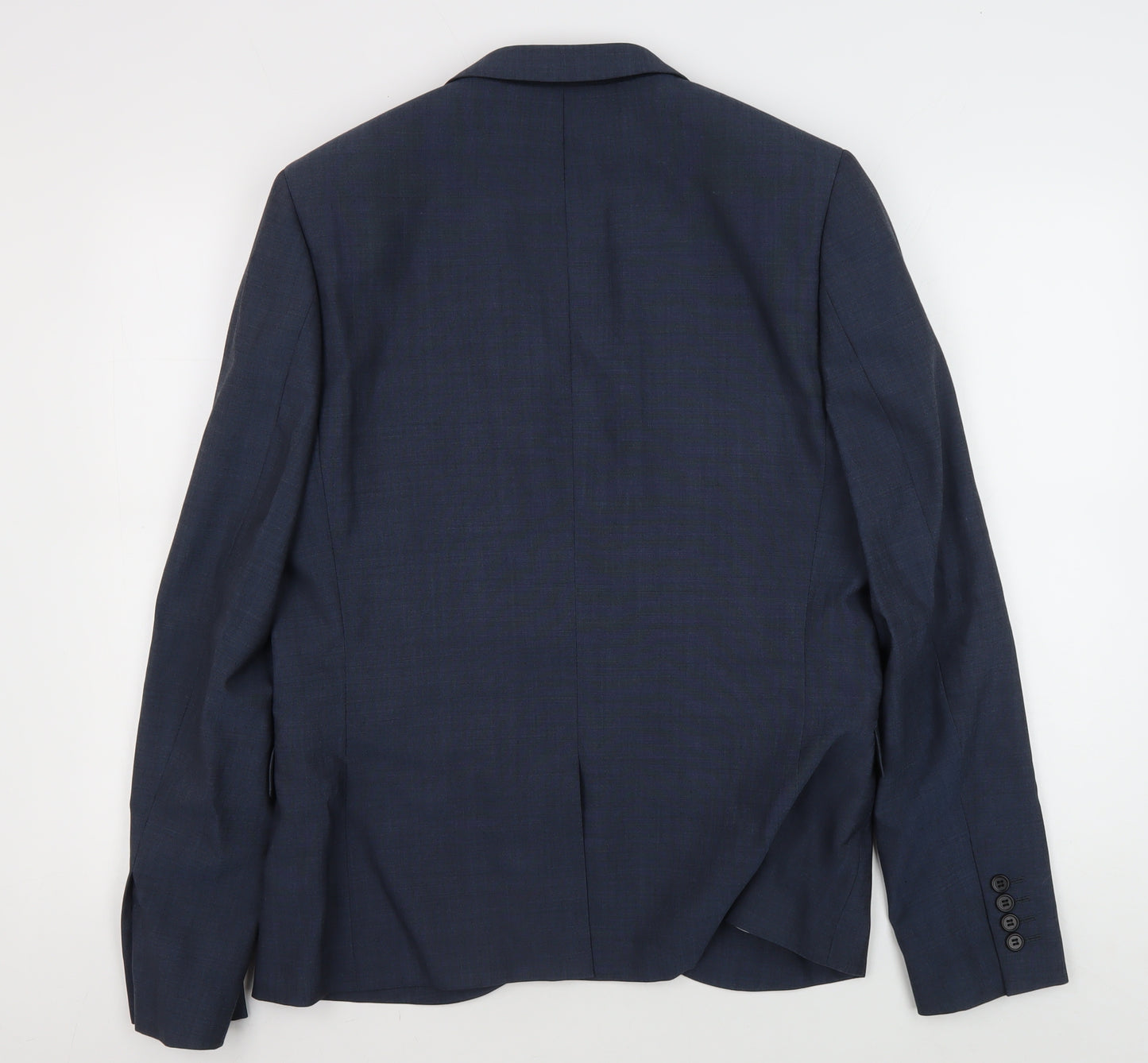 Topman Men's Blue Single-Breasted Blazer Size 40