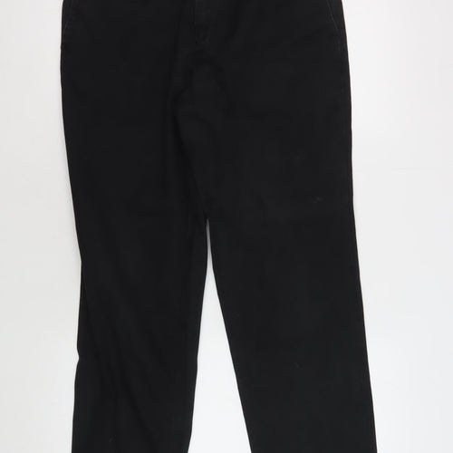 Marks and Spencer Men's Black Slim Trousers