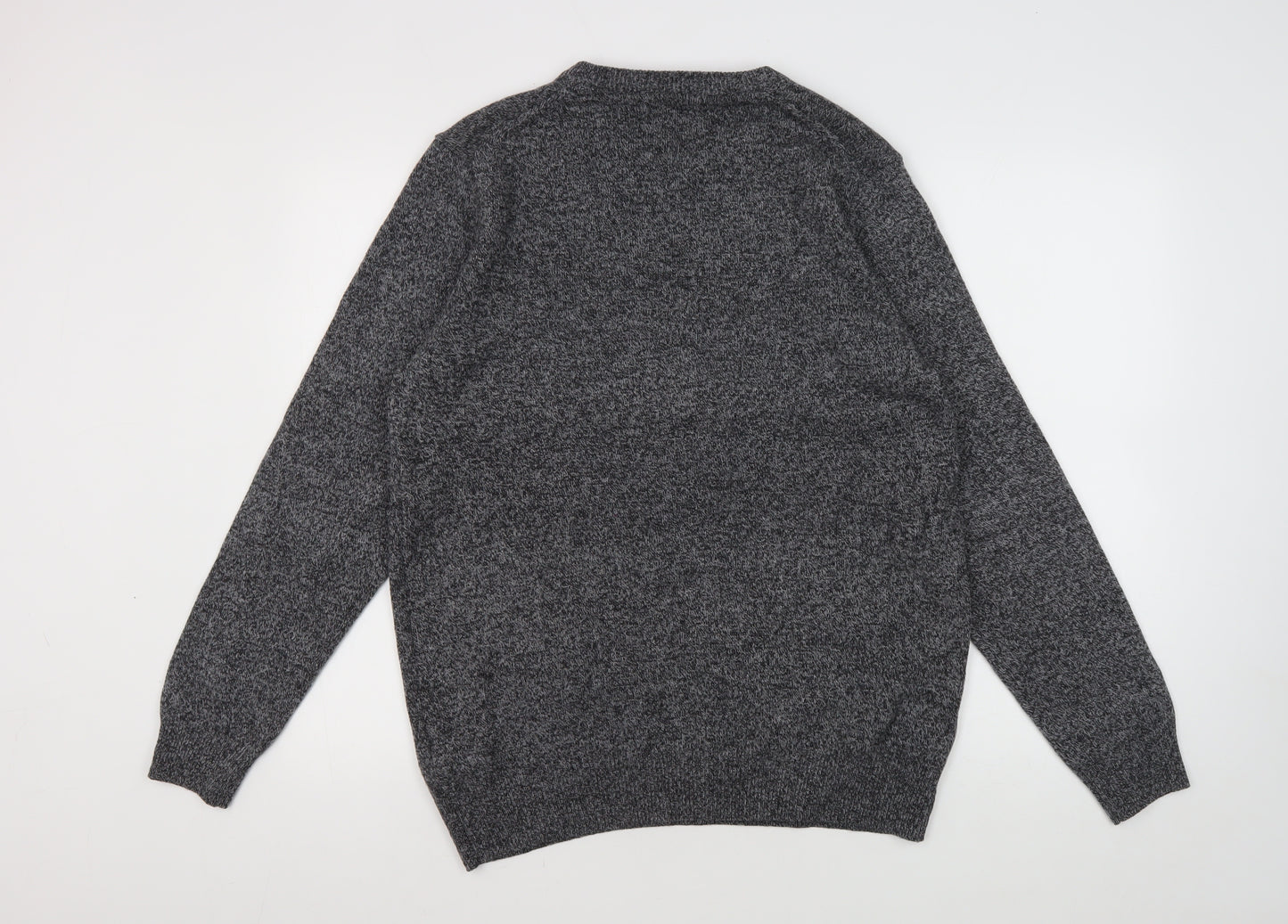 Marks and Spencer Men's Grey Wool Pullover Jumper L