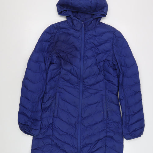 Marks and Spencer Women's Blue Puffer Jacket, Size 6, Autumn Essential