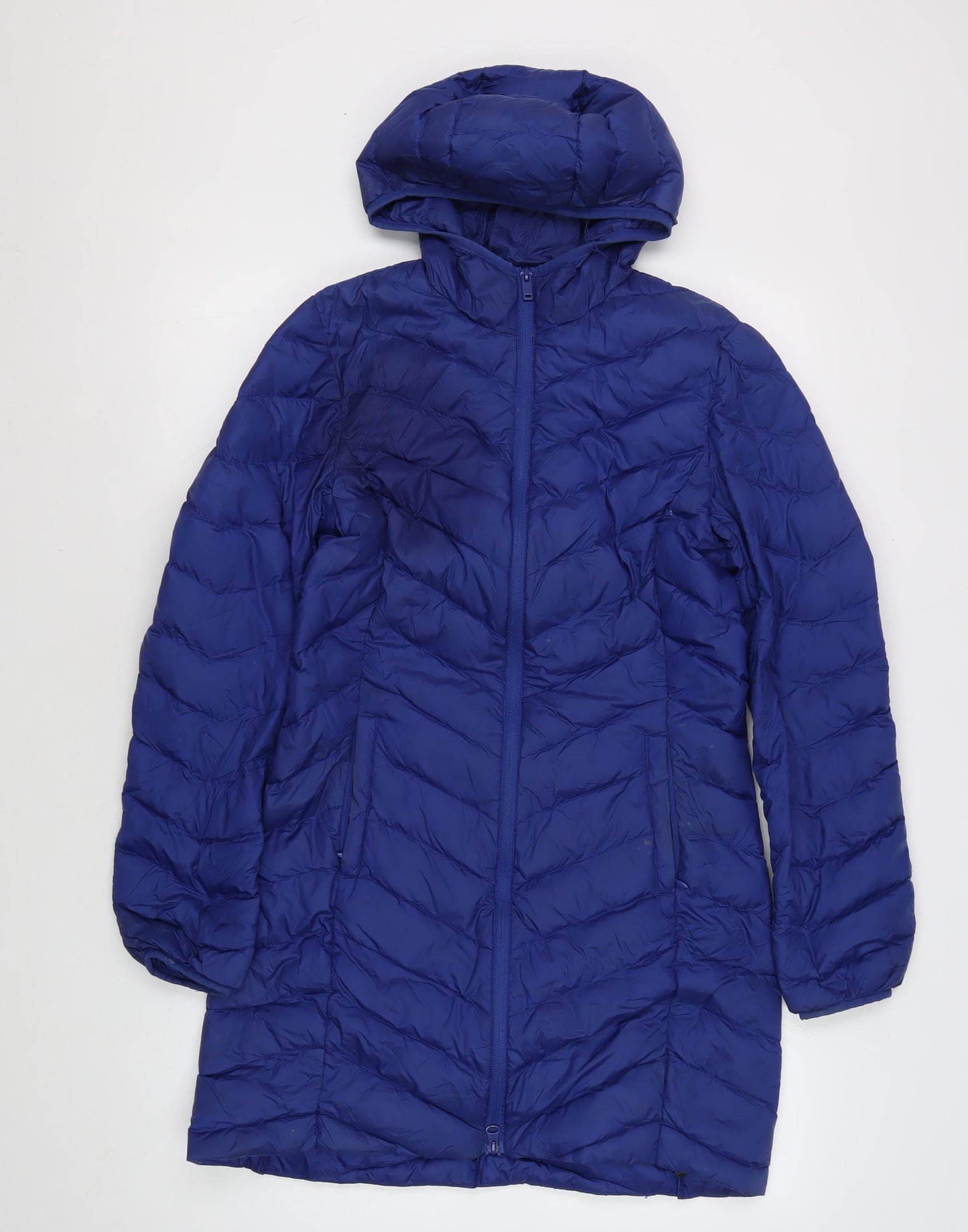 Marks and Spencer Women's Blue Puffer Jacket, Size 6, Autumn Essential