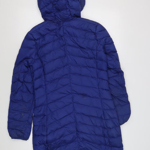 Marks and Spencer Women's Blue Puffer Jacket, Size 6, Autumn Essential