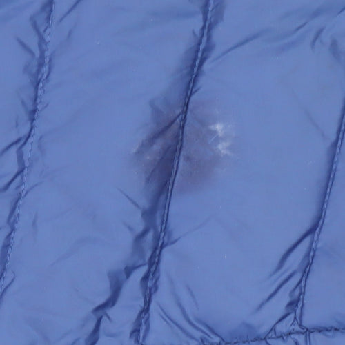 Marks and Spencer Women's Blue Puffer Jacket, Size 6, Autumn Essential