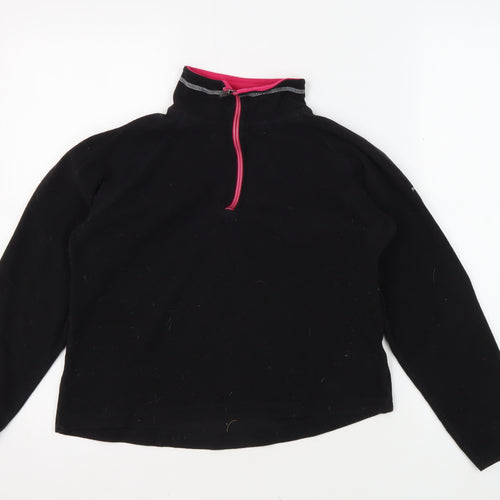 Trespass Women's Black Fleece Pullover Sweatshirt Size S