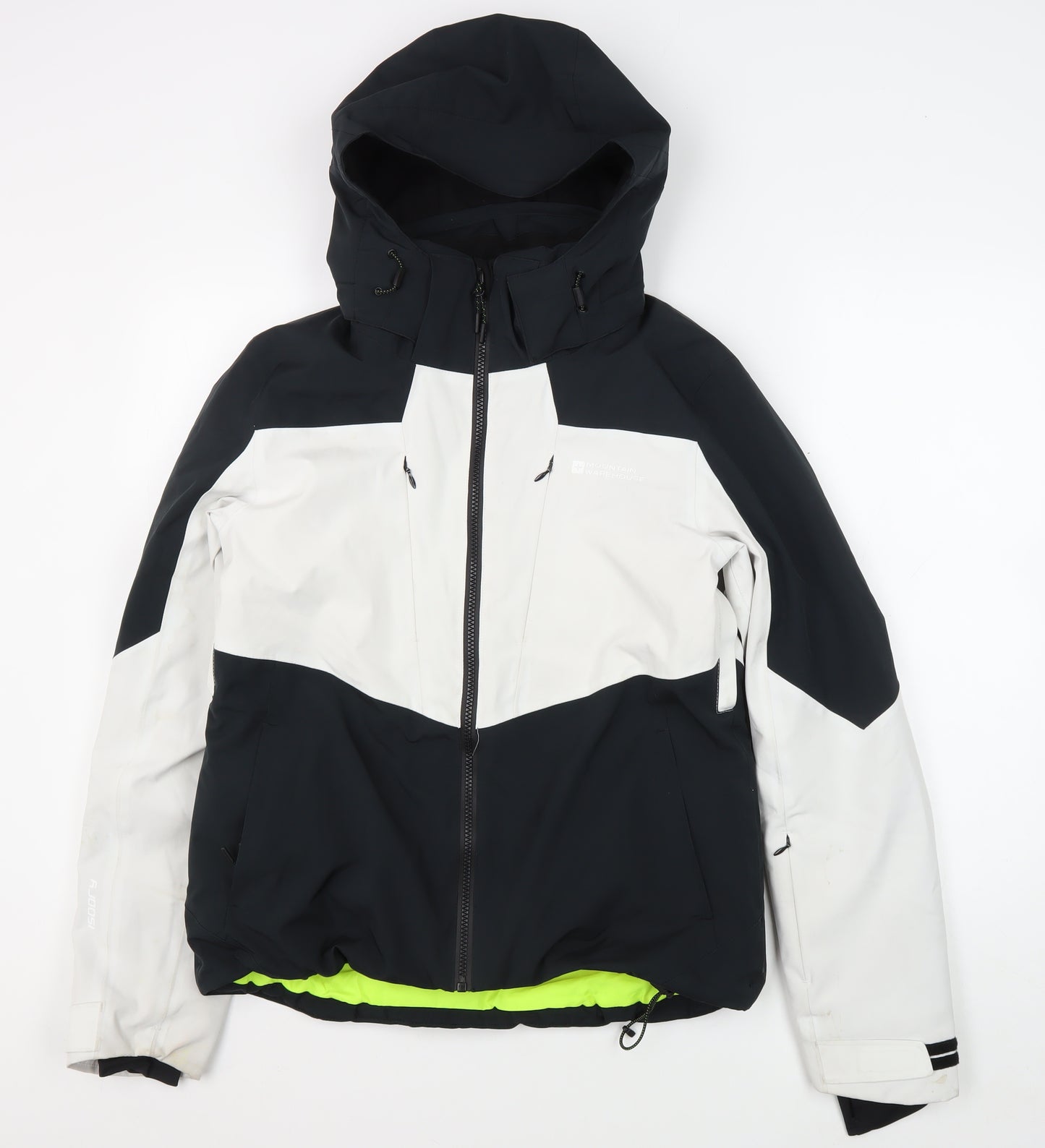 Mountain Warehouse Men's Black Hooded Waterproof Jacket M