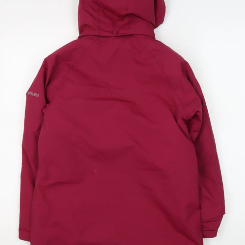 Trespass Girls Red Waterproof Parka Coat 9-10 Years