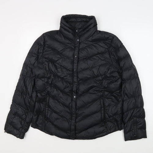 Gap Women's Black Puffer Jacket Coat L