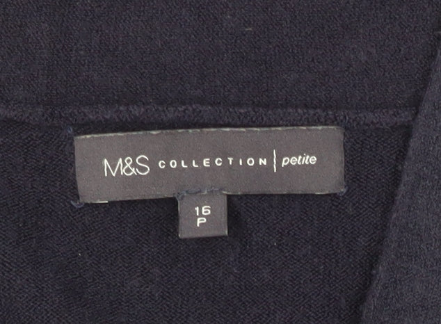 Marks and Spencer Women's Black Petite Cardigan, Size 16