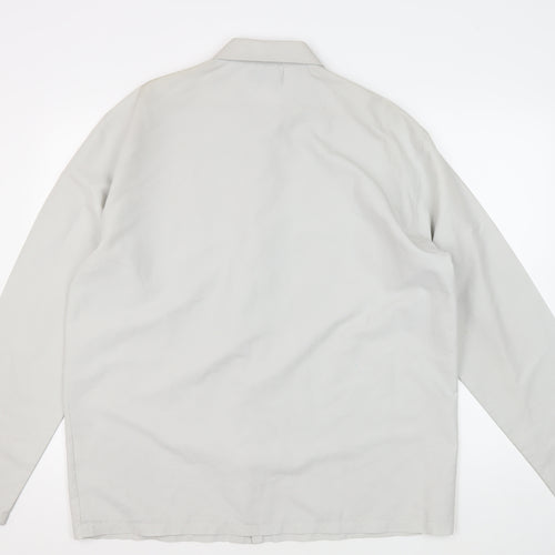 Men's Beige XL Button-Up Shirt - Contemporary Style