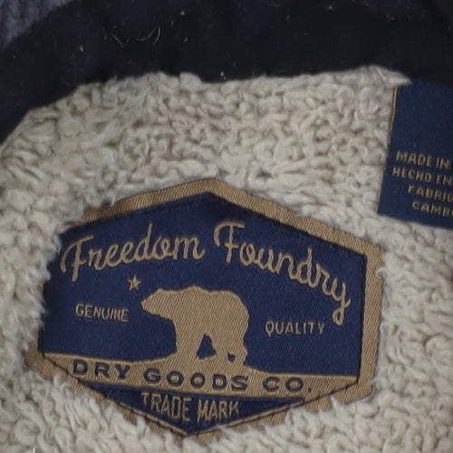 Freedom Foundry Men's Beige Plaid Jacket L