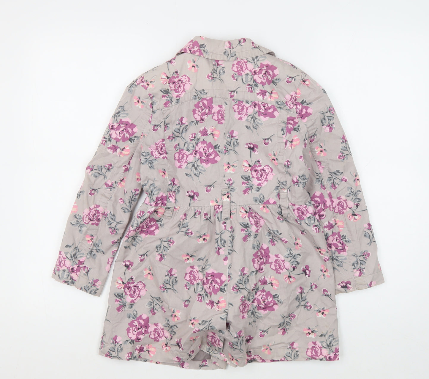 bluezoo Girls Multicoloured Floral Cotton Coat 4 Years