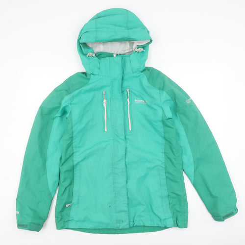 Regatta Women's Green Waterproof Jacket Size 12
