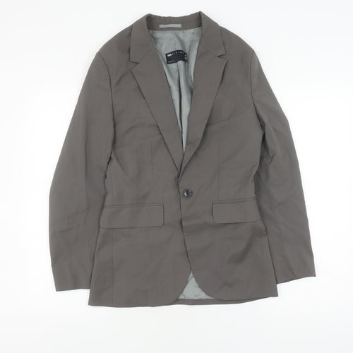 ASOS Design Men's Grey 34 Blazer, Regular Fit