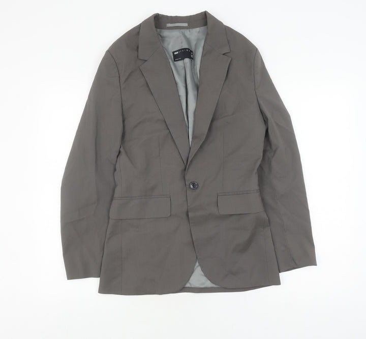 ASOS Design Men's Grey 34 Blazer, Regular Fit