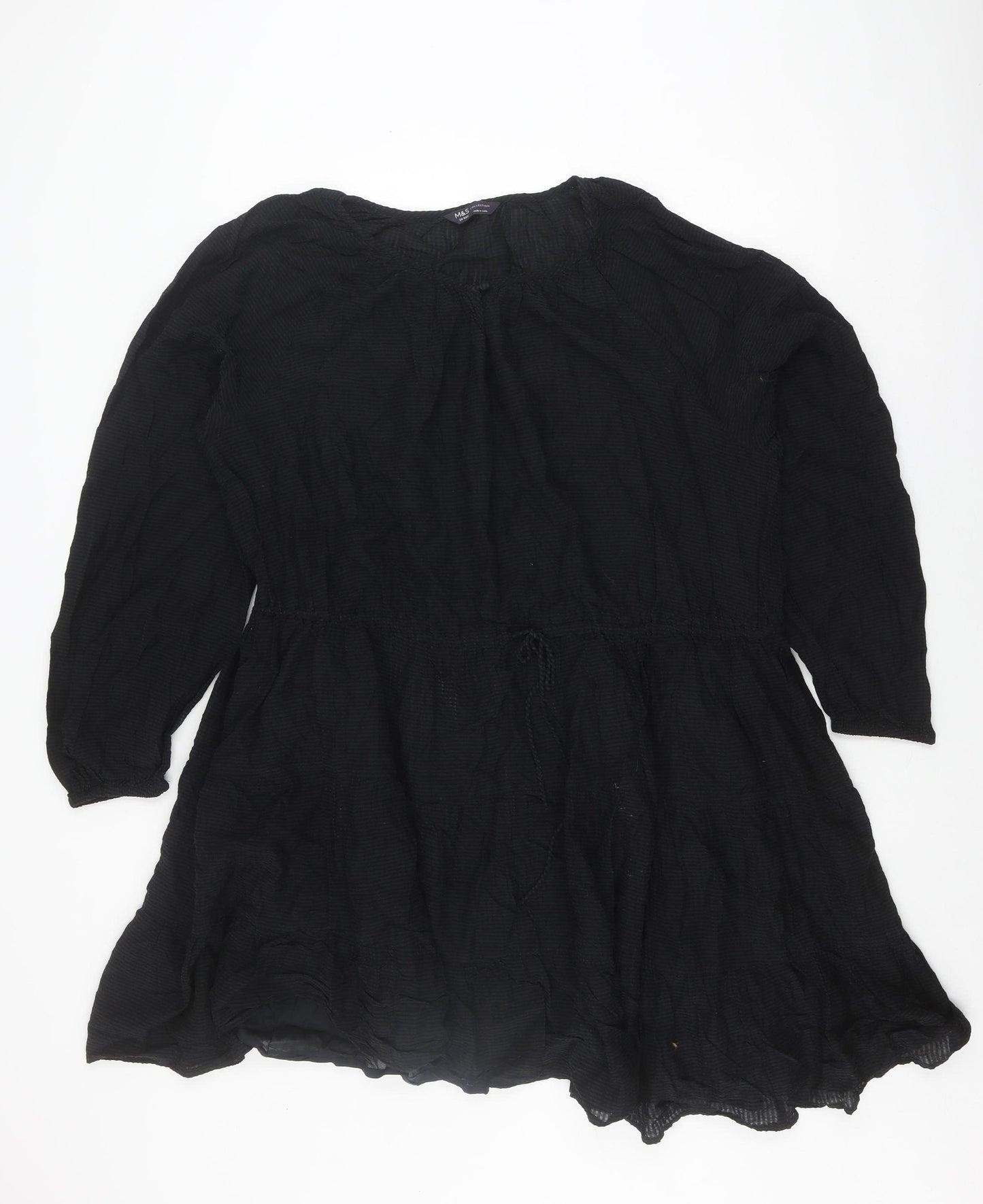 Marks and Spencer Women's Black Shift Dress Size 20