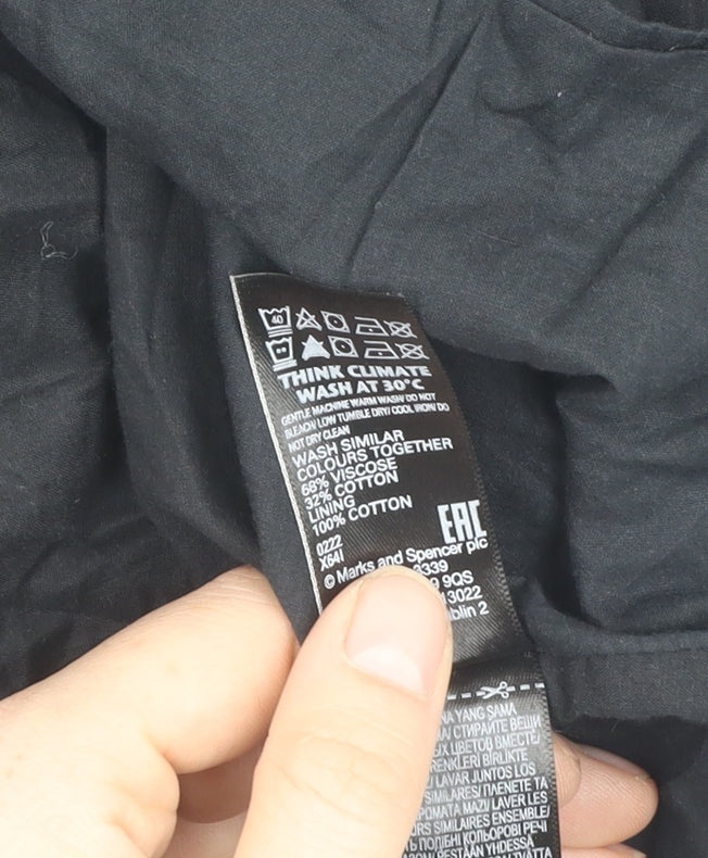 Marks and Spencer Women's Black Shift Dress Size 20