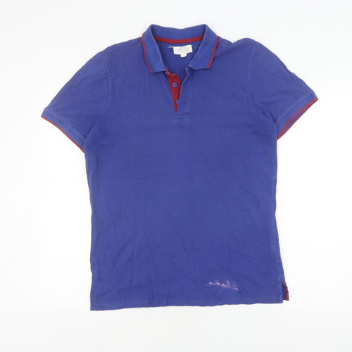 Mountain Warehouse Men's Blue Polo, M, Casual Comfort