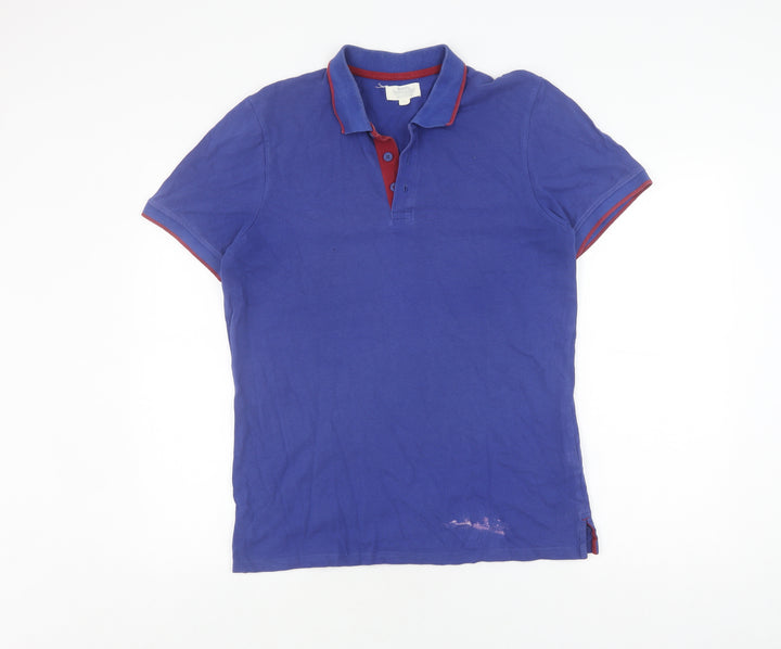 Mountain Warehouse Men's Blue Polo, M, Casual Comfort
