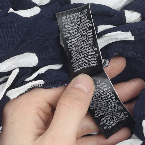 Marks and Spencer Women Polka Dot Dress Size 22 Blue