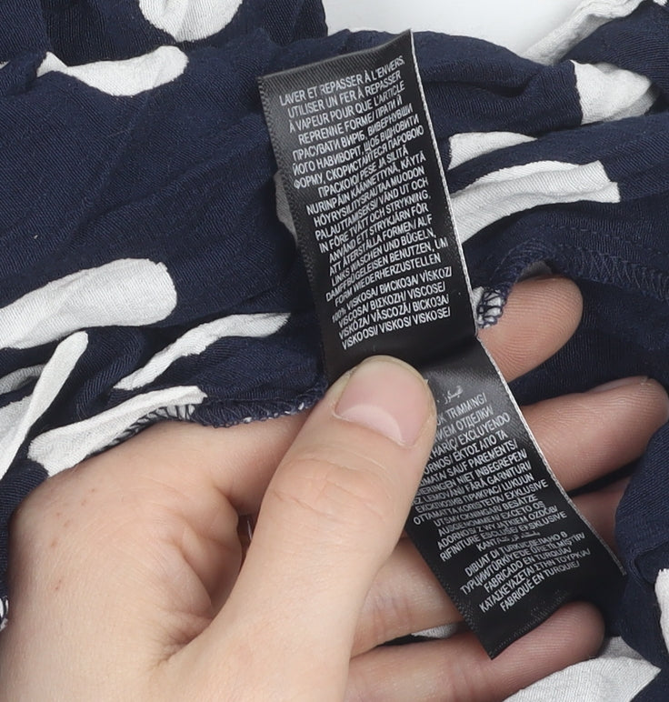 Marks and Spencer Women Polka Dot Dress Size 22 Blue