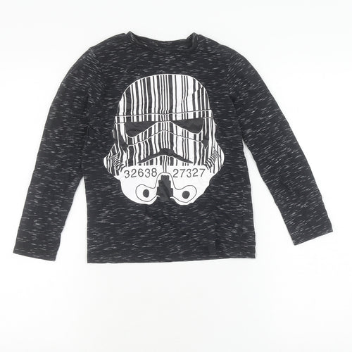 Star Wars Boys Black Long Sleeve Stormtrooper T-Shirt (Age 7)