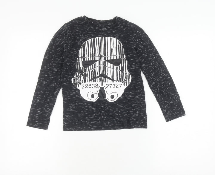 Star Wars Boys Black Long Sleeve Stormtrooper T-Shirt (Age 7)