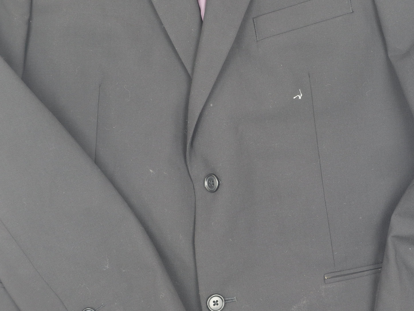 Greenwoods Men's Black Regular Fit Blazer, Size 44R