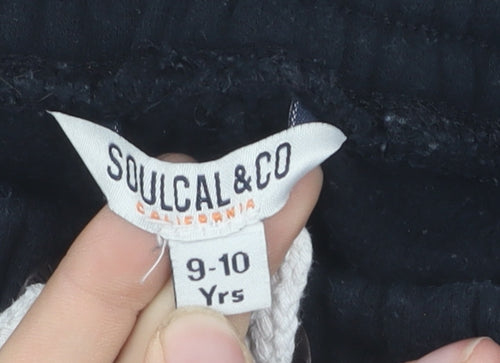 SoulCal & Co Boys Black Jogger Trousers 9-10Y, Casual & Comfy