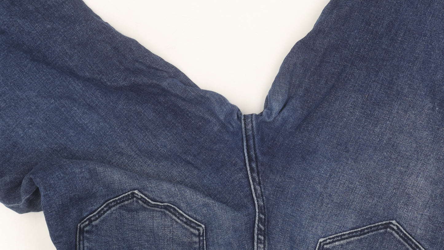 M&S Women's Blue Straight Jeans UK Size 8