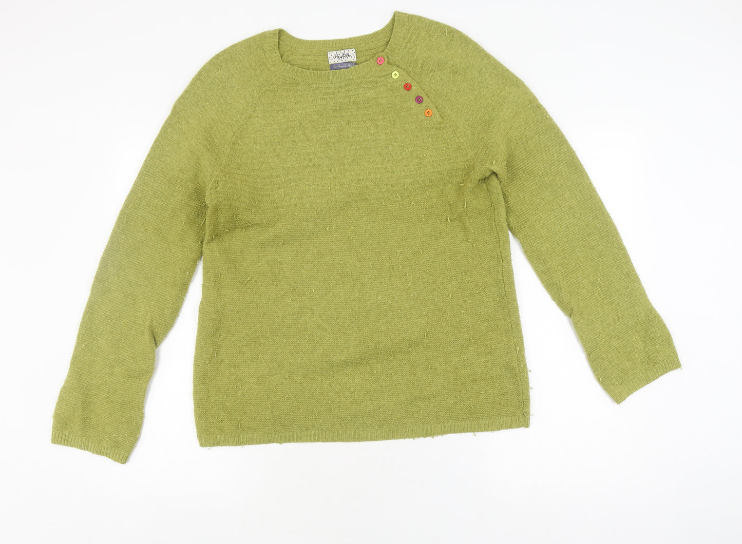 Heyton Women’s Green Wool Blend Pullover - Size L