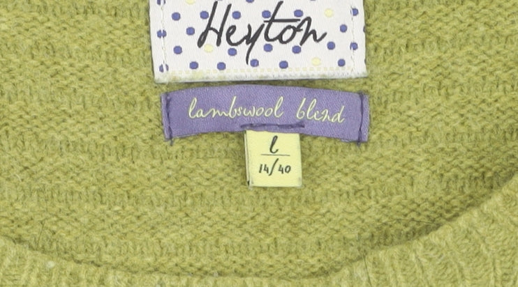 Heyton Women’s Green Wool Blend Pullover - Size L
