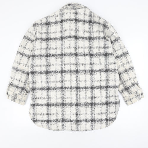 H&M Women's Multicoloured Check Basic Jacket, Size S