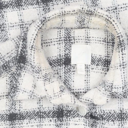 H&M Women's Multicoloured Check Basic Jacket, Size S