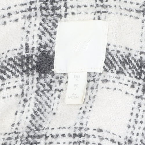 H&M Women's Multicoloured Check Basic Jacket, Size S