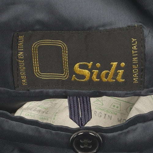 Sidi Men's Blue Striped Suit Jacket 48R