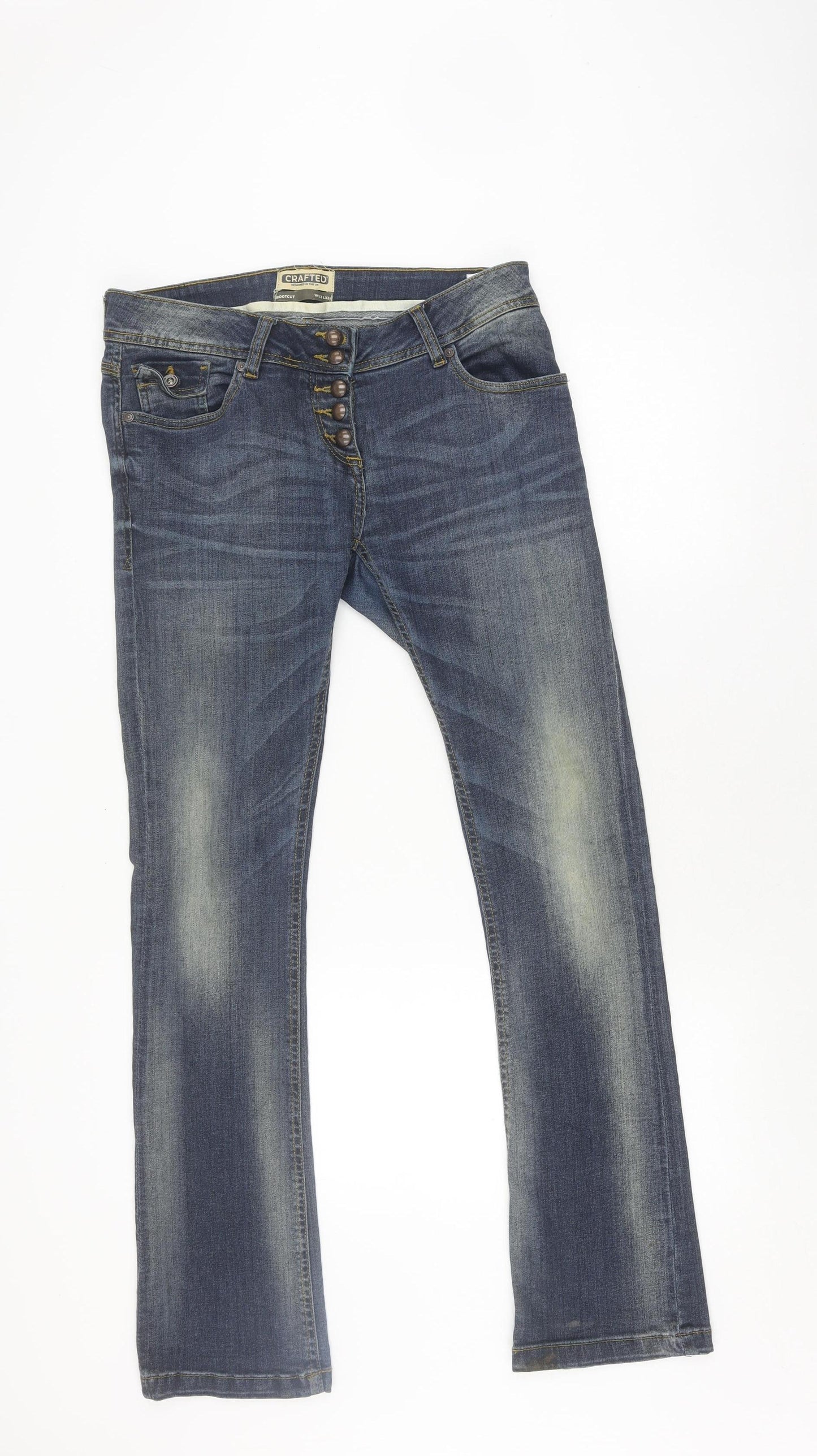 Crafted Women's Blue Bootcut Jeans Size 12