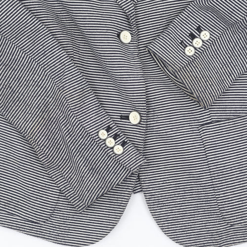 Gap Women's Black Striped Blazer, Size 10, Business Casual