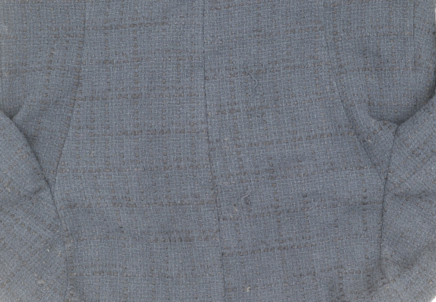 Marks and Spencer Women's Blue Boucle Blazer, Size 10