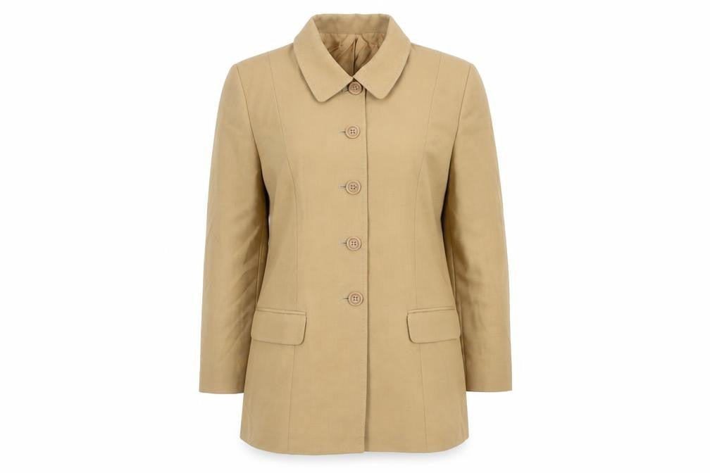 Front view of Marks & Spencer Women's Brown Blazer UK 14 Classic Fit