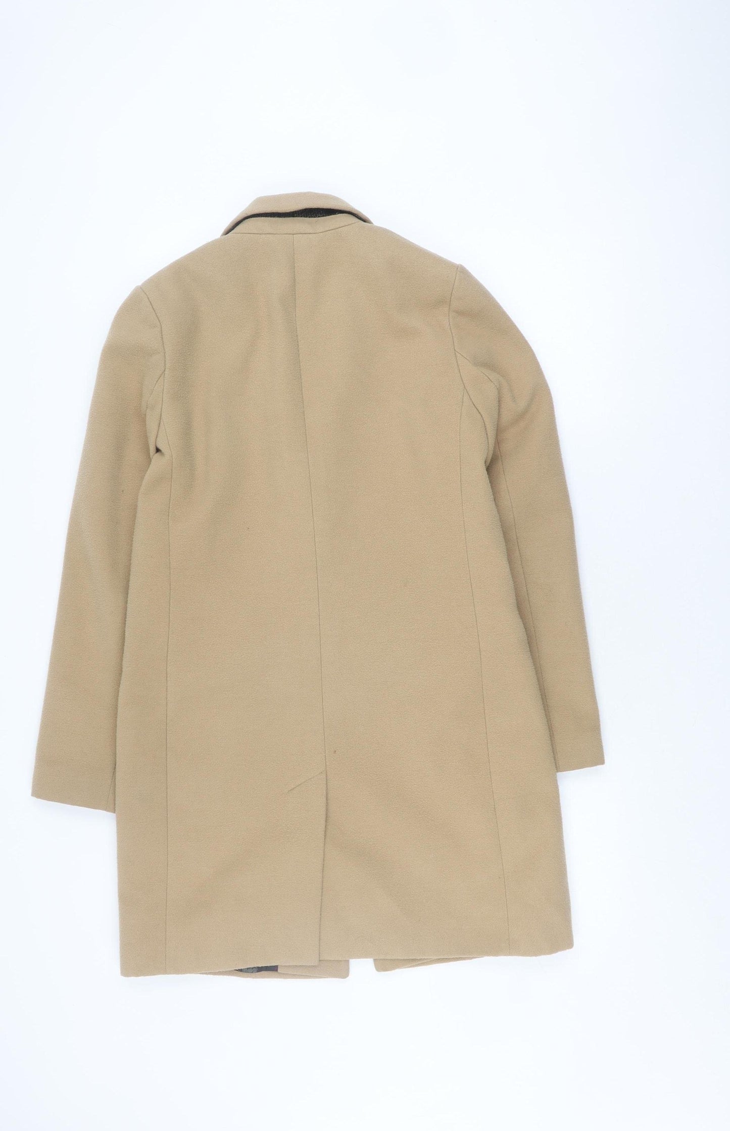 Next Women's Beige Wool Blazer, Size 10, Mid-Length